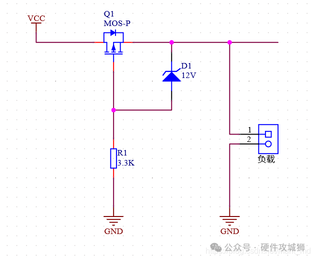 PMOS防电源反接实例1