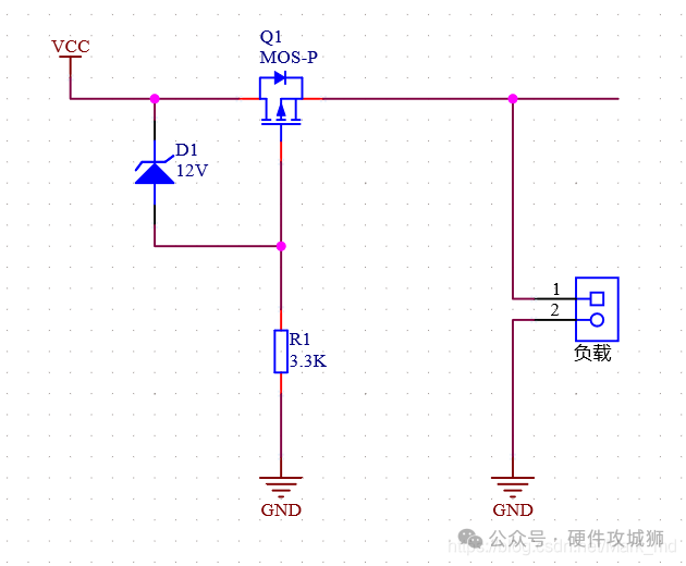PMOS防电源反接实例2